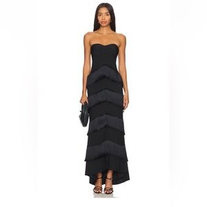 Hera Fringe Maxi Dress in Black
House of Harlow 1960